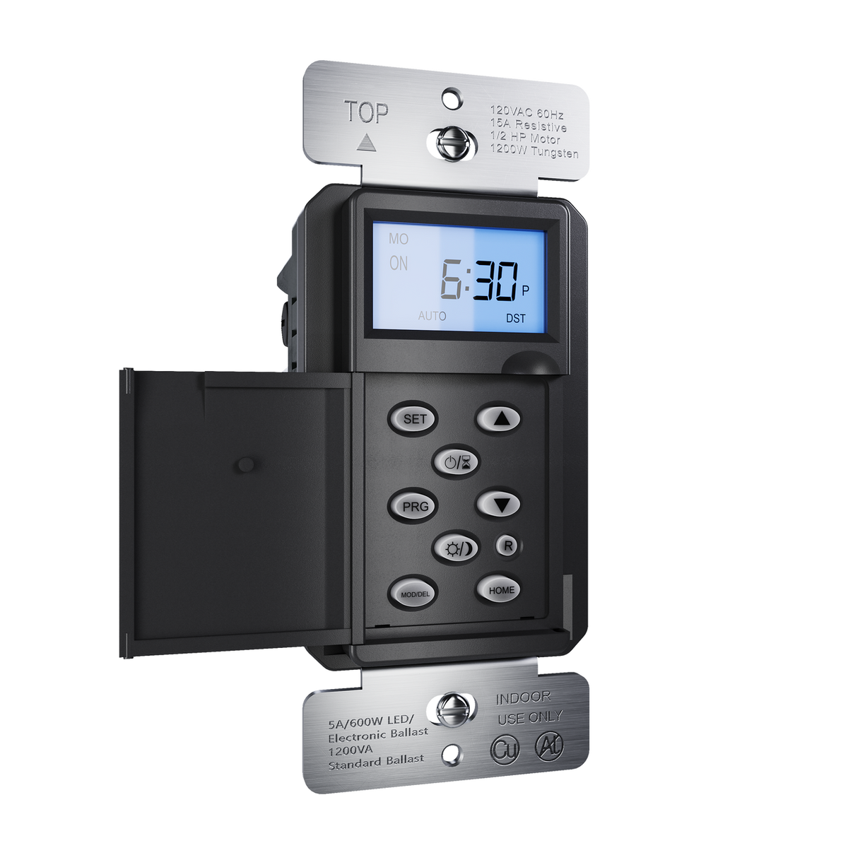 Pass and Seymour RTPA24BK Programmable 24-Hour Astronomic Timer Switch ...