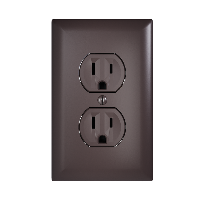 Pass and Seymour Receptacle Tamper-Resistant 15A 125V Back Wire CCA Brown (3232TREX)