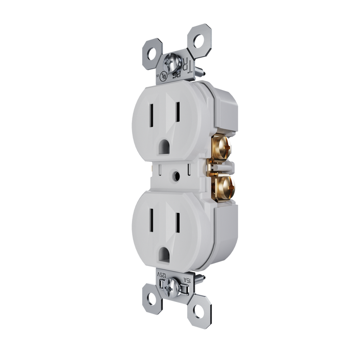 Pass and Seymour Receptacle Tamper-Resistant 15A 125V Back Wire CCA Gray (3232TREXGRY)