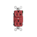 Pass and Seymour Powerhold Duplex Receptacle 20A/125V Red (TR20DVSRED)