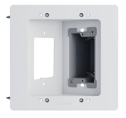 Pass and Seymour Recessed Power And LV Bracket - White (HT2302BWH)