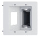Pass and Seymour Recessed Power And LV Bracket - White (HT2302BWH)