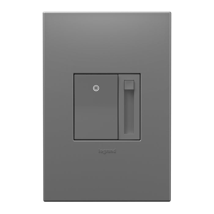 Pass and Seymour Adorne Paddle LED Dimmer 150W Single Pole 3-Way Magnesium (ADPD153LM2)