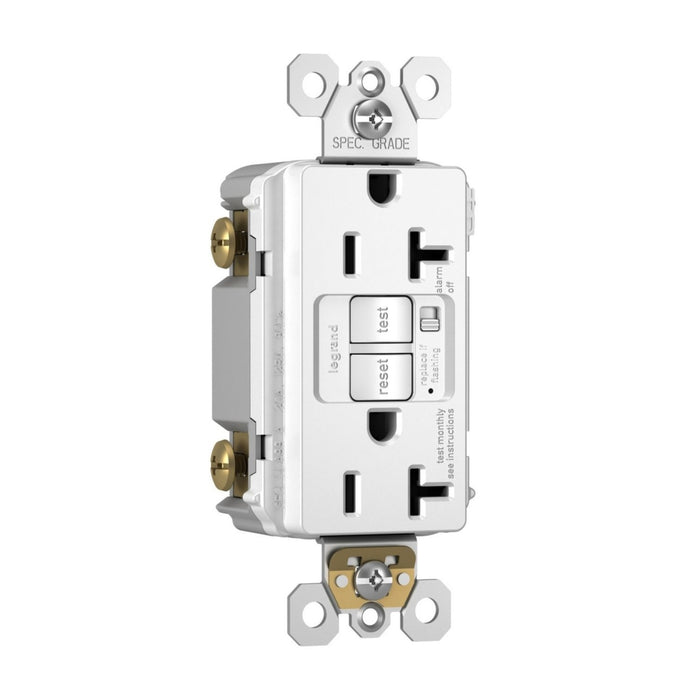Pass and Seymour Self-Test GFCI Receptacle Tamper-Resistant Alarm Appliance 20A 125V White (2097TRAAPLW)