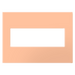 Pass and Seymour Adorne Screwless Wall Plate Painted Plastic 3-Gang Peachy (AWP3GPY)