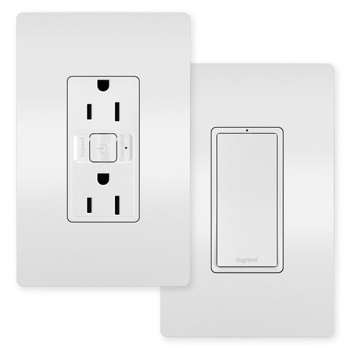 Pass and Seymour Radiant Easy Switched Outlet Kit 15A White (WNREZK15WH)