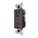Pass and Seymour Radiant 15A 125V External Pressure Plated Outlet Tamper-Resistant Weather-Resistant Brown (885TREXWR)