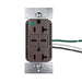 Pass and Seymour 65W Hospital Grade USB Outlet Type C 20A Tamper-Resistant Brown (TR20HUSBPD65)