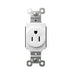 Pass and Seymour Plugtail Tamper-Resistant Receptacle Single 15A 125V Side/Back Wire White (PTTR5261W)
