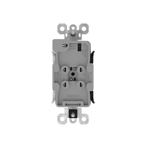 Pass and Seymour Powerhold Decorator Receptacle 20A/125V Light Almond (TR26342DVSLA)