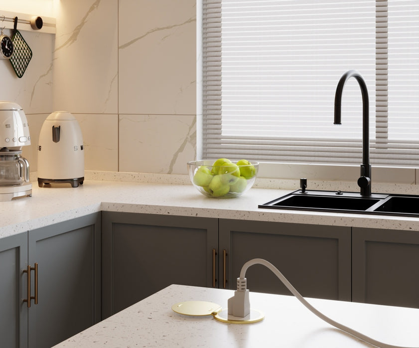 Pass and Seymour Kitchen Countertop Outlet Lid Champagne Bronze (CP498LCB)