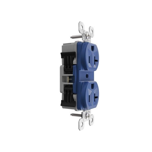 Pass and Seymour Powerhold Duplex Receptacle 20A/125V Blue (TR20DVSBL)