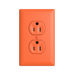 Pass and Seymour Powerhold Duplex Receptacle 15A/125V Orange (TR15DVSOR)