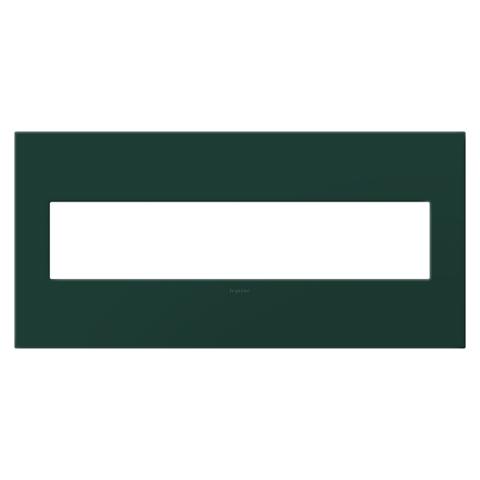 Pass and Seymour Adorne Screwless Wall Plate Painted Plastic 5-Gang Evergreen (AWP5GEG)