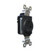 Pass and Seymour Plugtail Tamper-Resistant Receptacle Single 20A 125V Side/Back Wire Black (PTTR5361BK)