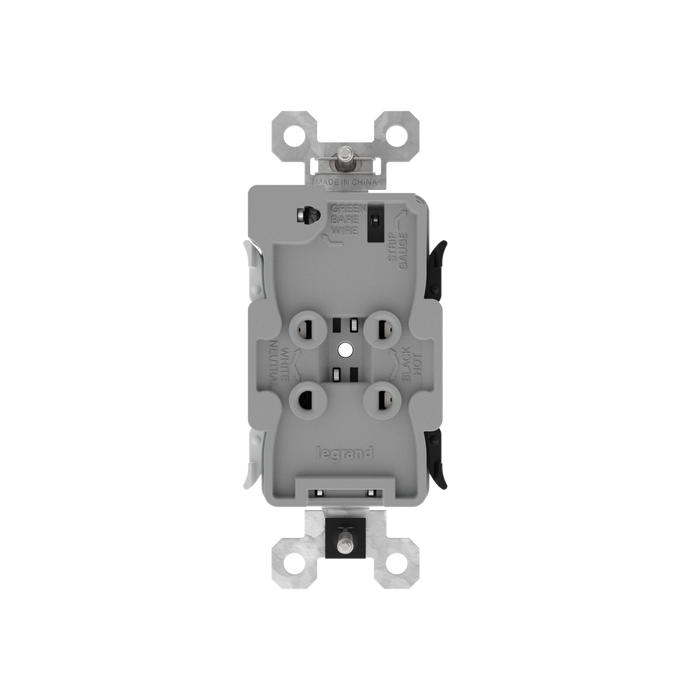 Pass and Seymour Powerhold Duplex Receptacle 15A/125V Ivory (TR15DVSI)