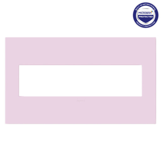 Pass and Seymour Adorne Screwless Wall Plate Painted Plastic 4-Gang Rosa (AWP4GRA)