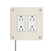 Pass and Seymour Mighty Mac WPP Series Security Wall Plate Decorator Opening 2-Gang 14-Gauge Steel Ivory Allen Head Fasteners (WPP02G2IVYPS)