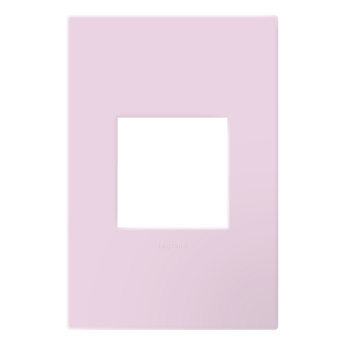 Pass and Seymour Adorne Wall Plate Painted Plastic 1G2 Rosa (AWP1G2RA)