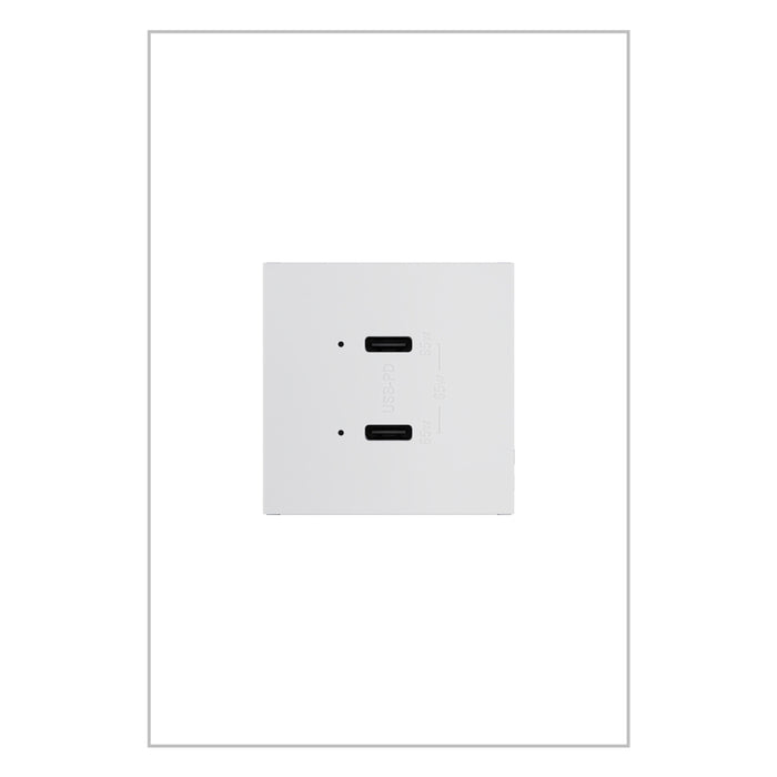 Pass and Seymour Adorne 65W USB Outlet Module Type C White (ARUSB65PDW4)