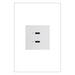 Pass and Seymour Adorne 65W USB Outlet Module Type C White (ARUSB65PDW4)