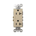 Pass and Seymour Radiant Tamper-Resistant Decorator Receptacle 20A 125V Self-Grounding Ivory (885TR20SI)
