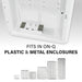 Pass and Seymour 6 Outlet Enclosure Surge Protector With One USB-A and One USB-C Gray/White (AC1062)