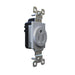 Pass and Seymour Plugtail Receptacle Single 15A 125V Side/Back Wire Gray (PT5261GRY)