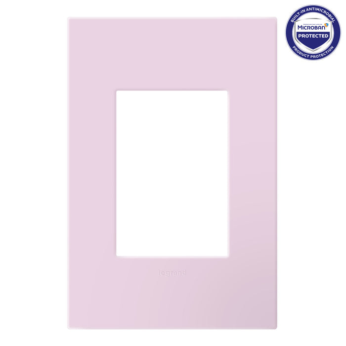 Pass and Seymour Adorne One-Plus-Gang Screwless Wall Plate With Microban Rosa (AWP1G3RA)