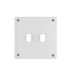 Pass and Seymour Mighty Mac WPP Series Security Wall Plate Switch/Toggle 2-Gang 10-Gauge Steel White Torx T-20 Head Fasteners (WPPA2S1PS)