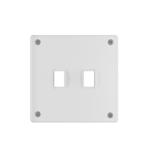 Pass and Seymour Mighty Mac WSP Series Security Wall Plate Switch/Toggle 2-Gang 10-Gauge Steel White Torx T-20 Head Fasteners (WSPA2S1PS)