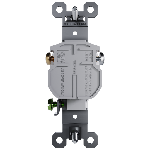 Pass and Seymour Trademaster Residential 20A Single Receptacle White (TR53201W)