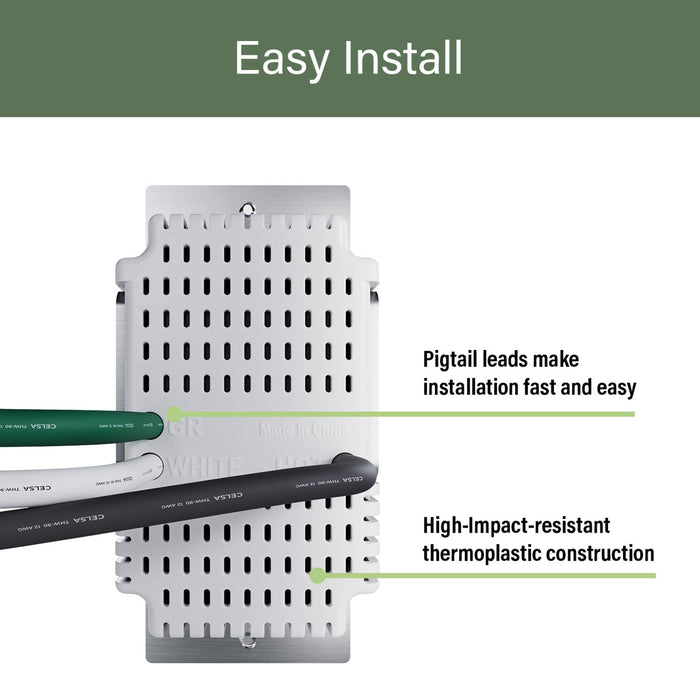Pass and Seymour Radiant 65W Power Delivery USB Outlet Tamper-Resistant Duplex 15A Black (R26USBPD65BK)