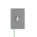 Pass and Seymour Mighty Mac WPP Series Security Wall Plate Switch/Toggle 1-Gang 14-Gauge Stainless Steel Brushed Stainless Steel Allen Head Fasteners (WPP61S2PS)