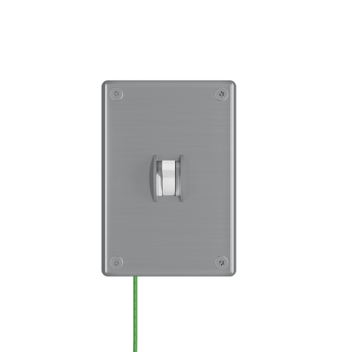 Pass and Seymour Mighty Mac WSP Series Security Wall Plate Switch/Toggle 1-Gang 14-Gauge Stainless Steel Brushed Stainless Steel Allen Head Fasteners (WSP61S2PS)