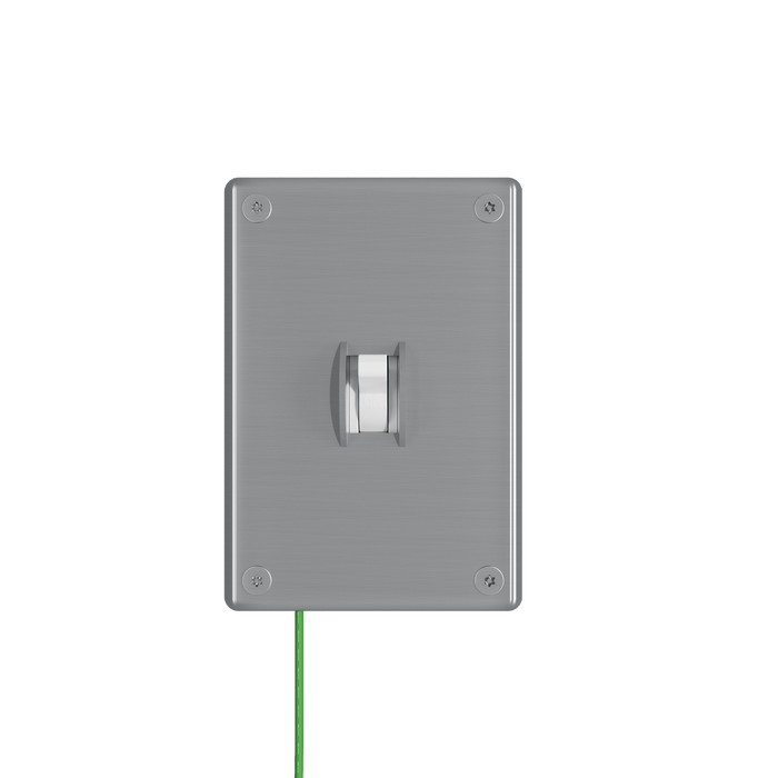 Pass and Seymour Mighty Mac WSP Series Security Wall Plate Switch/Toggle 1-Gang 14-Gauge Stainless Steel Brushed Stainless Steel Allen Head Fasteners (WSP61S2PS)