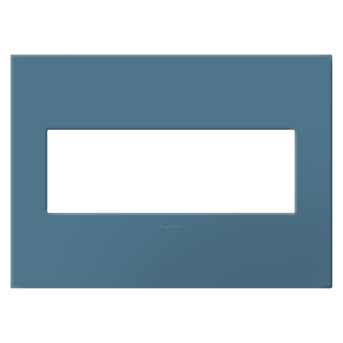 Pass and Seymour Adorne Screwless Wall Plate Painted Plastic 3-Gang Mystic (AWP3GMY)