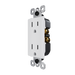 Pass and Seymour Radiant 15A 125V External Pressure Plated Outlet Tamper-Resistant Weather-Resistant White (885TREXWRW)