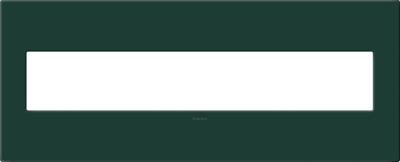 Pass and Seymour Adorne Screwless Wall Plate Painted Plastic 6-Gang Evergreen (AWP6GEG)