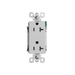 Pass and Seymour Powerhold Decorator Receptacle 20A/125V White (TR26342DVSW)