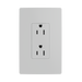 Pass and Seymour Powerhold Decorator Receptacle 15A/125V White (TR26242DVSW)