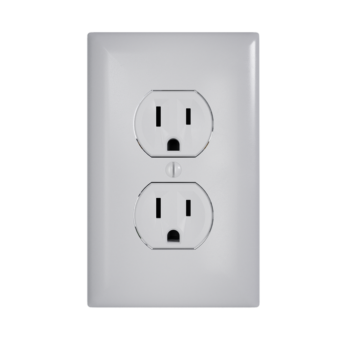 Pass and Seymour Receptacle Tamper-Resistant 15A 125V Back Wire CCA Gray (3232TREXGRY)