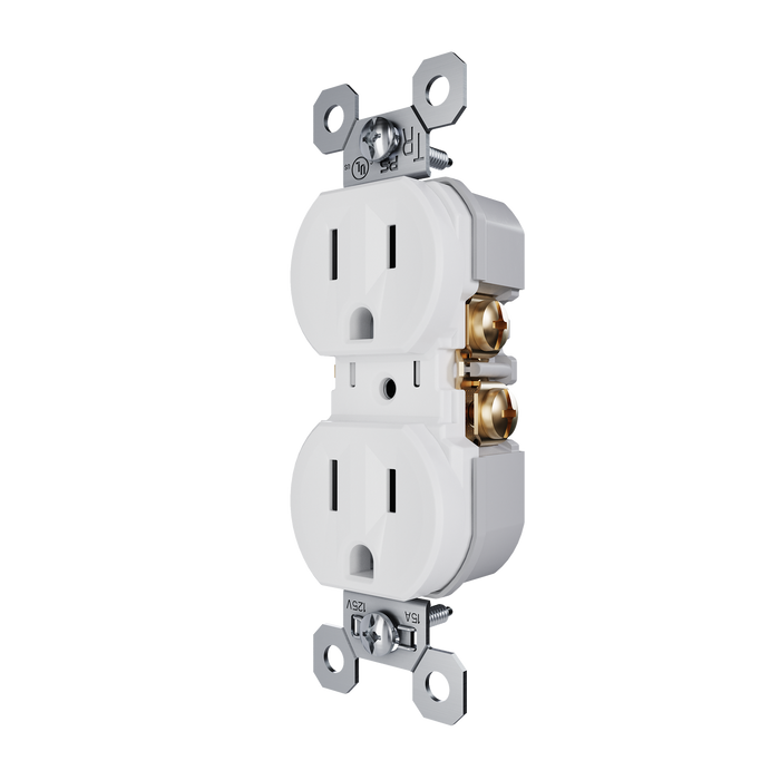 Pass and Seymour Receptacle Tamper-Resistant 15A 125V Back Wire CCA White (3232TREXW)