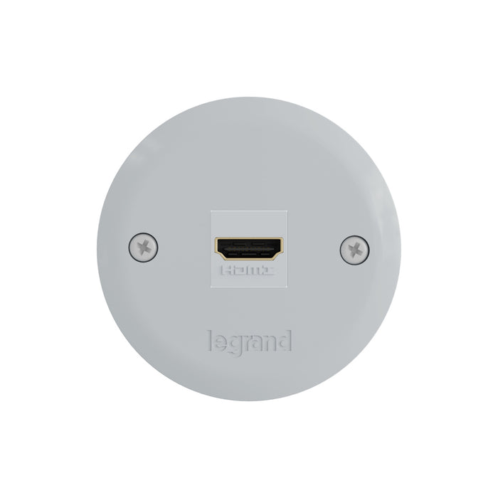 Pass and Seymour Mini Keystone Pass Through Grommet White 4-Pack (HT3401WH4PK)