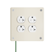 Pass and Seymour Mighty Mac WPP Series Security Wall Plate Duplex Opening 2-Gang 10-Gauge Steel Ivory Allen Head Fasteners (WPPA2D2IVYPS)