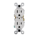 Pass and Seymour Trademaster 15A 125V Duplex Receptacle Tamper-Resistant External Pressure Plated Weather-Resistant Gray (3232TREXWRGRY)
