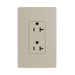 Pass and Seymour Powerhold Decorator Receptacle 20A/125V Ivory (TR26342DVSI)