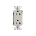 Pass and Seymour Powerhold Decorator Receptacle 20A/125V Light Almond (TR26342DVSLA)