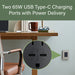 Pass and Seymour Adorne 65W USB Outlet Plus-Size Type C 15A Tamper-Resistant Graphite (ARTRUSB15PD65G4)