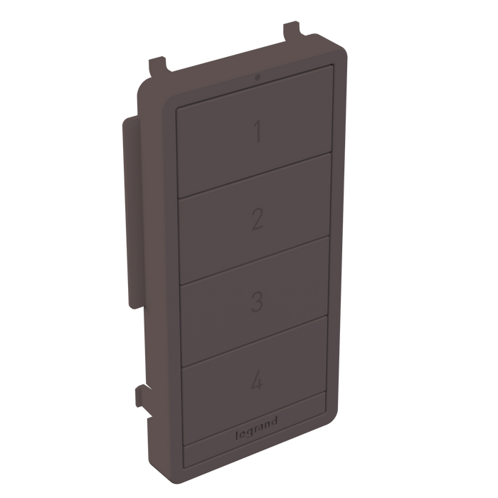 Pass and Seymour Radiant 4-Button Smart Scene Controller Color Change Kit Dark Bronze (WNRCB40CKITDB)